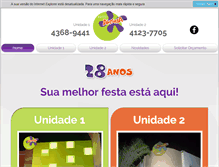 Tablet Screenshot of buffetalegria.com.br